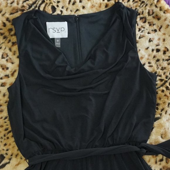 RSVP cowl neck sleeveless luxe knit jumpsuit NWOT - Picture 7 of 7